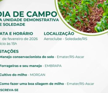 DIA DE CAMPO NA UNIDADE DEMONSTRATIVA DE SOLEDADE