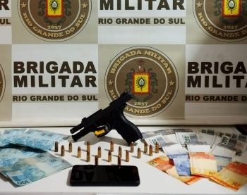 BRIGADA MILITAR PRENDE HOMEM POR PORTE ILEGAL DE ARMA DE FOGO EM CARAZINHO