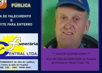 GRUPO CENTRAL INFORMA - NOTA DE FALECIMENTO E CONVITE PARA ENTERRO