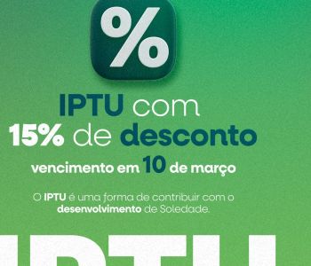 IPTU 2026 COM DESCONTO GARANTIDO!
