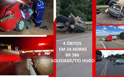 FERIADO TRÁGICO ESCANCARA VIOLÊNCIA NO TRÂNSITO EM TRECHO EM OBRAS DA BR-386