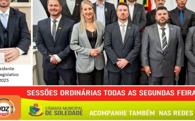 CÂMARA DE VEREADORES DE SOLEDADE APRESENTA RELATÓRIO DE AÇÕES DO PRIMEIRO SEMESTRE DE 2025