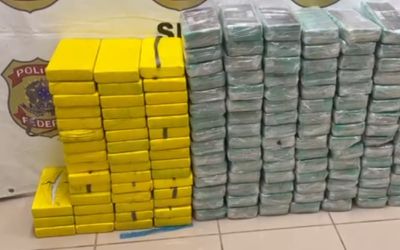 PF APREENDE 199 KG DE COCAÍNA E PASTA BASE EM ABORDAGEM