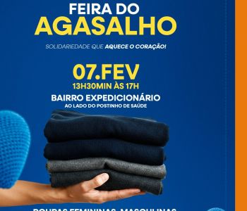 FEIRA DO AGASALHO — SOLIDARIEDADE QUE AQUECE O CORAÇÃO!